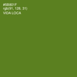 #5B801F - Vida Loca Color Image