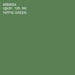 #5B8054 - Hippie Green Color Image