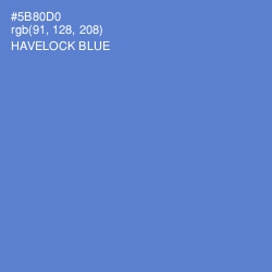 #5B80D0 - Havelock Blue Color Image
