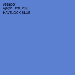 #5B80D1 - Havelock Blue Color Image