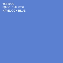 #5B80D2 - Havelock Blue Color Image