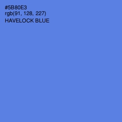 #5B80E3 - Havelock Blue Color Image