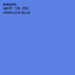 #5B80E6 - Havelock Blue Color Image