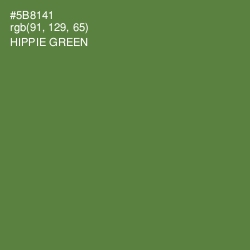#5B8141 - Hippie Green Color Image