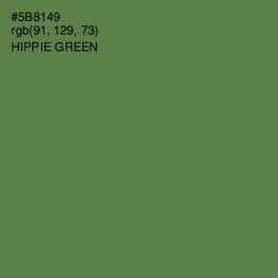 #5B8149 - Hippie Green Color Image