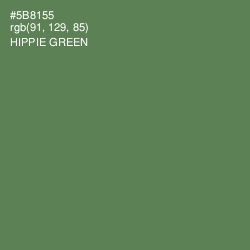 #5B8155 - Hippie Green Color Image