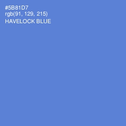 #5B81D7 - Havelock Blue Color Image