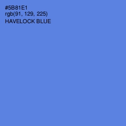 #5B81E1 - Havelock Blue Color Image