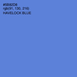 #5B82D8 - Havelock Blue Color Image