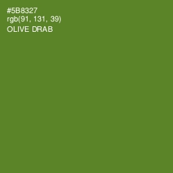 #5B8327 - Olive Drab Color Image