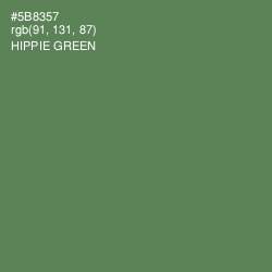#5B8357 - Hippie Green Color Image