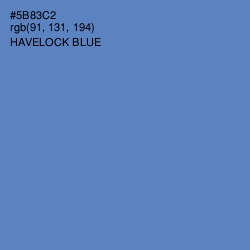 #5B83C2 - Havelock Blue Color Image