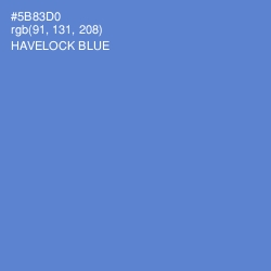 #5B83D0 - Havelock Blue Color Image