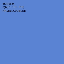 #5B83D4 - Havelock Blue Color Image