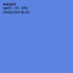 #5B83DF - Havelock Blue Color Image