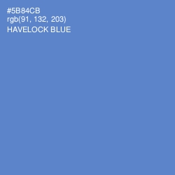 #5B84CB - Havelock Blue Color Image