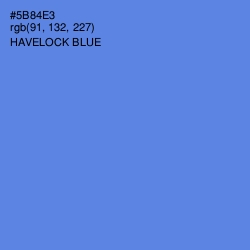 #5B84E3 - Havelock Blue Color Image