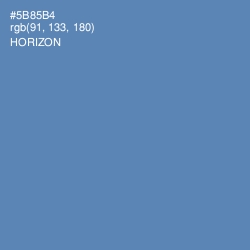 #5B85B4 - Horizon Color Image