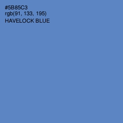 #5B85C3 - Havelock Blue Color Image