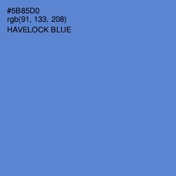 #5B85D0 - Havelock Blue Color Image