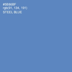 #5B86BF - Steel Blue Color Image