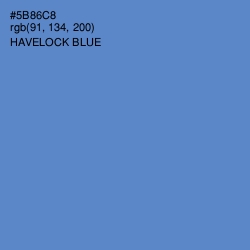 #5B86C8 - Havelock Blue Color Image