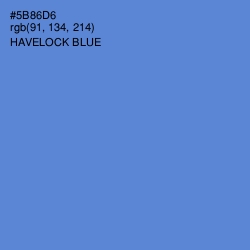 #5B86D6 - Havelock Blue Color Image