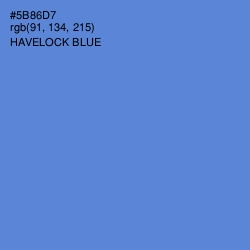 #5B86D7 - Havelock Blue Color Image