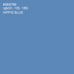 #5B87B9 - Hippie Blue Color Image