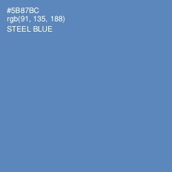 #5B87BC - Steel Blue Color Image