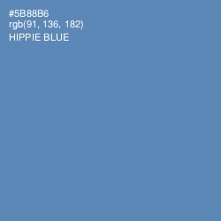 #5B88B6 - Hippie Blue Color Image
