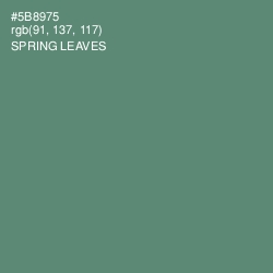 #5B8975 - Spring Leaves Color Image