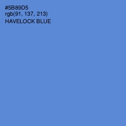 #5B89D5 - Havelock Blue Color Image