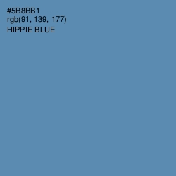 #5B8BB1 - Hippie Blue Color Image