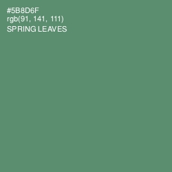 #5B8D6F - Spring Leaves Color Image