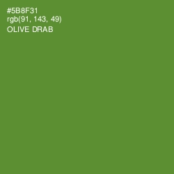 #5B8F31 - Olive Drab Color Image