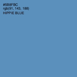 #5B8FBC - Hippie Blue Color Image