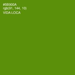 #5B900A - Vida Loca Color Image