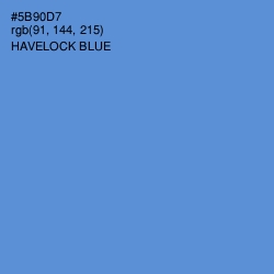 #5B90D7 - Havelock Blue Color Image