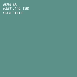 #5B9188 - Smalt Blue Color Image