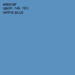 #5B91BF - Hippie Blue Color Image