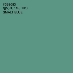 #5B9583 - Smalt Blue Color Image