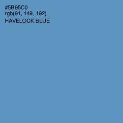 #5B95C0 - Havelock Blue Color Image