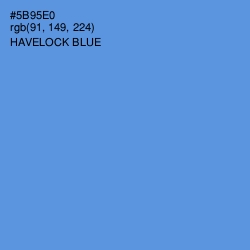 #5B95E0 - Havelock Blue Color Image