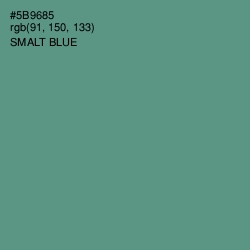 #5B9685 - Smalt Blue Color Image