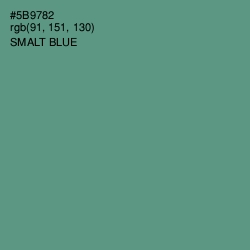 #5B9782 - Smalt Blue Color Image