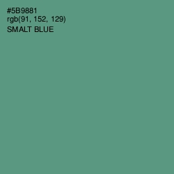 #5B9881 - Smalt Blue Color Image