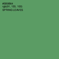 #5B9B64 - Spring Leaves Color Image