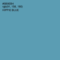 #5B9EB4 - Hippie Blue Color Image