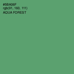 #5BA06F - Aqua Forest Color Image